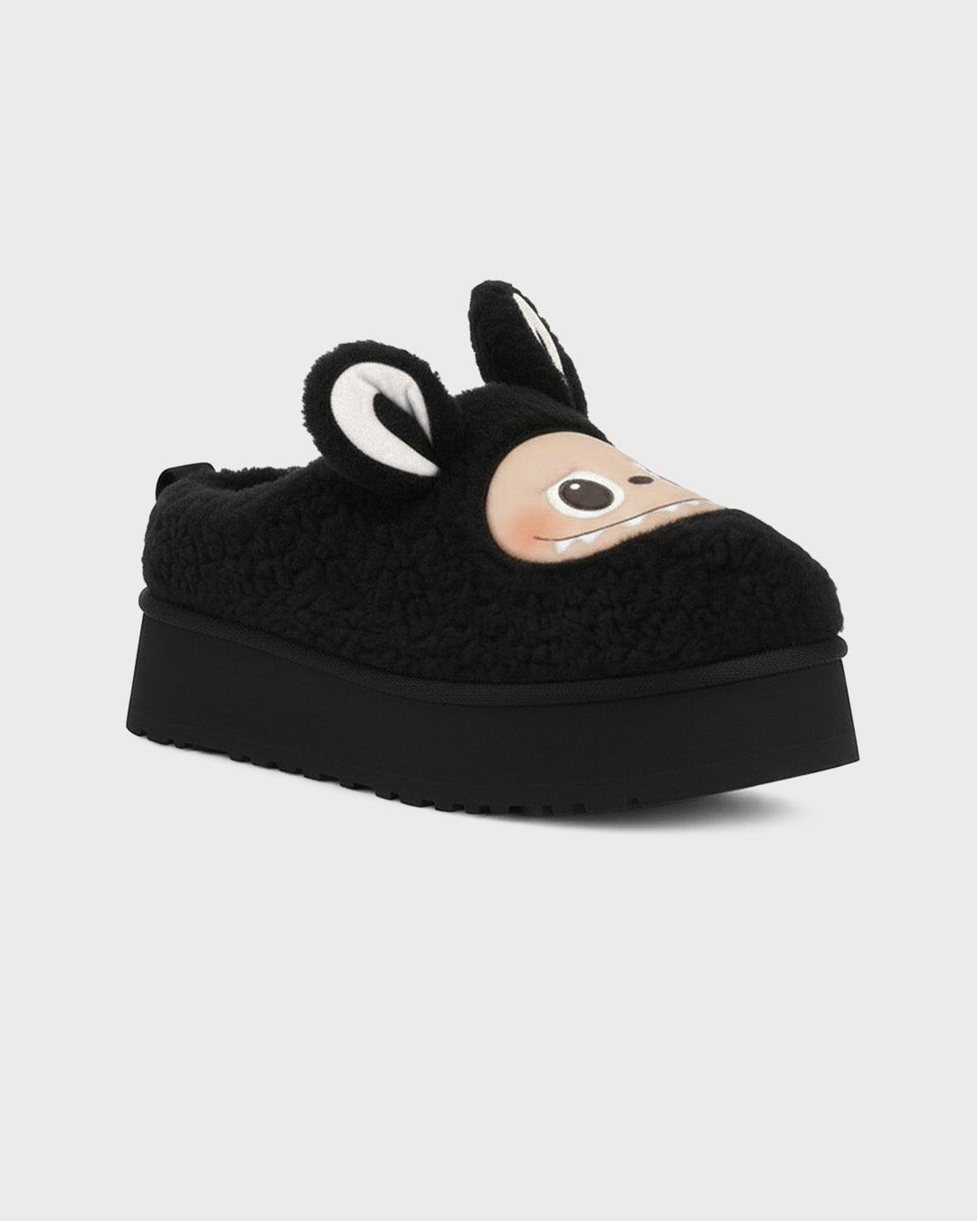 WOMEN’S KIRA SLIPPERS BLACK “LABUBU”