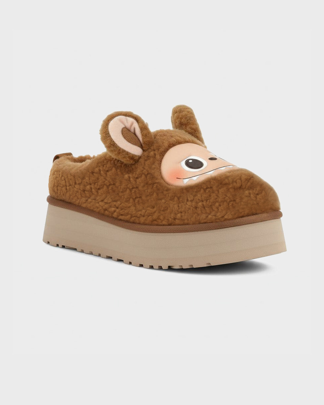 WOMEN’S KIRA SLIPPERS BROWN “LABUBU”