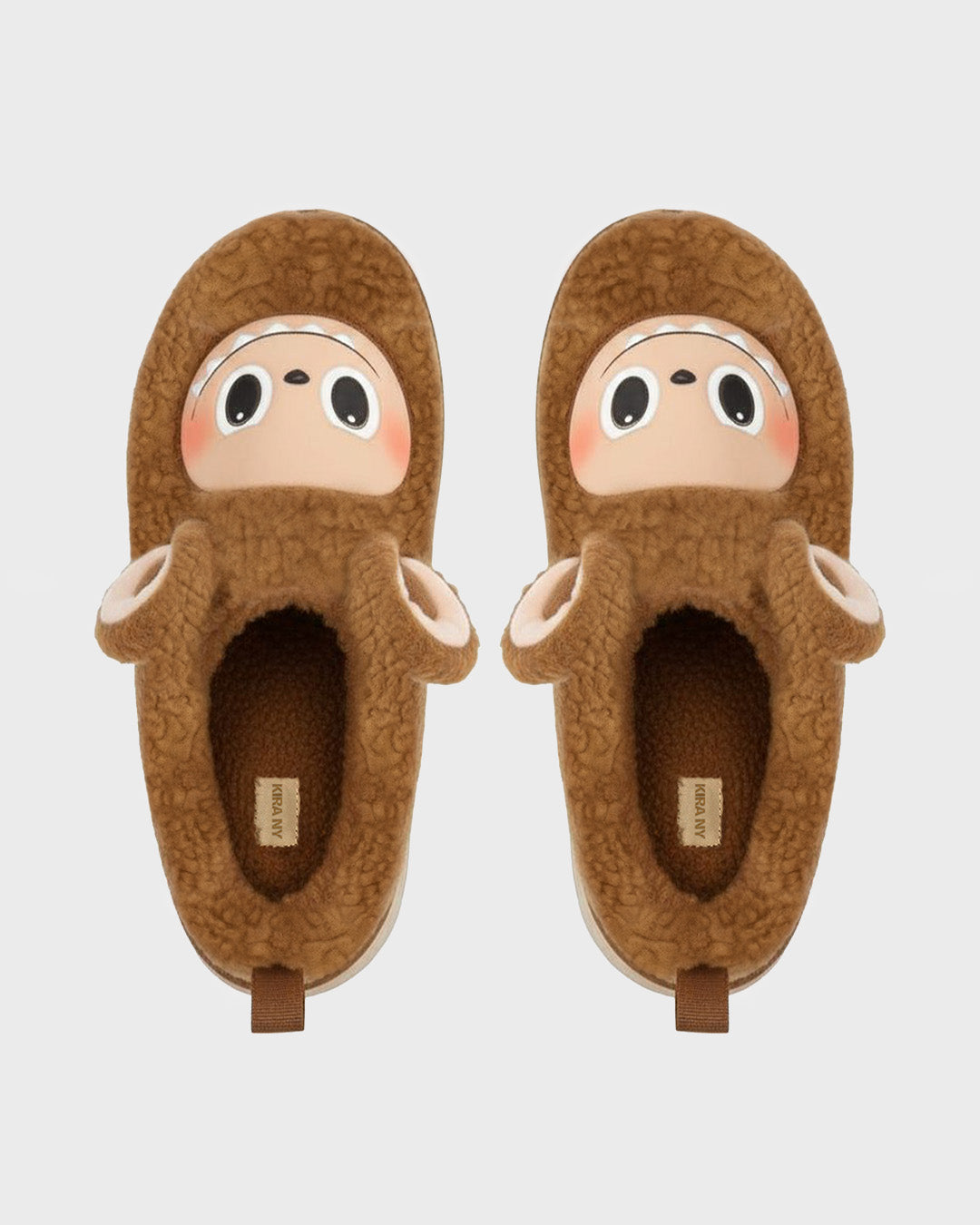 WOMEN’S KIRA SLIPPERS BROWN “LABUBU”