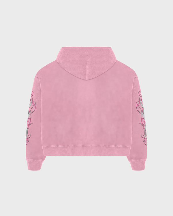 KITTY HOODIE PINK